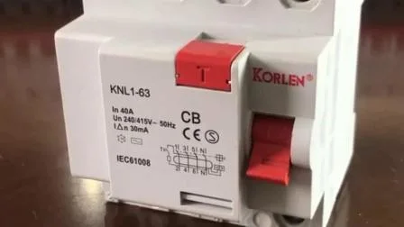 Disjuntor de corrente residual Korlen RCCB F360 Série CB 63A
